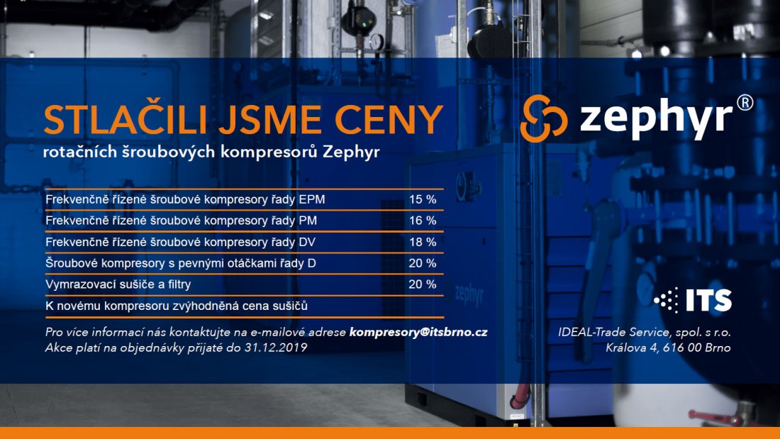 Stlačili jsme ceny kompresorové techniky