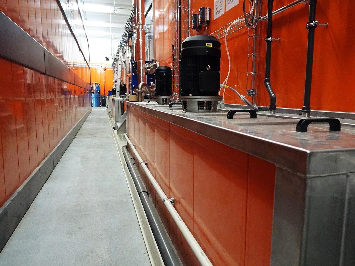 New powder coating facility for heat pumps