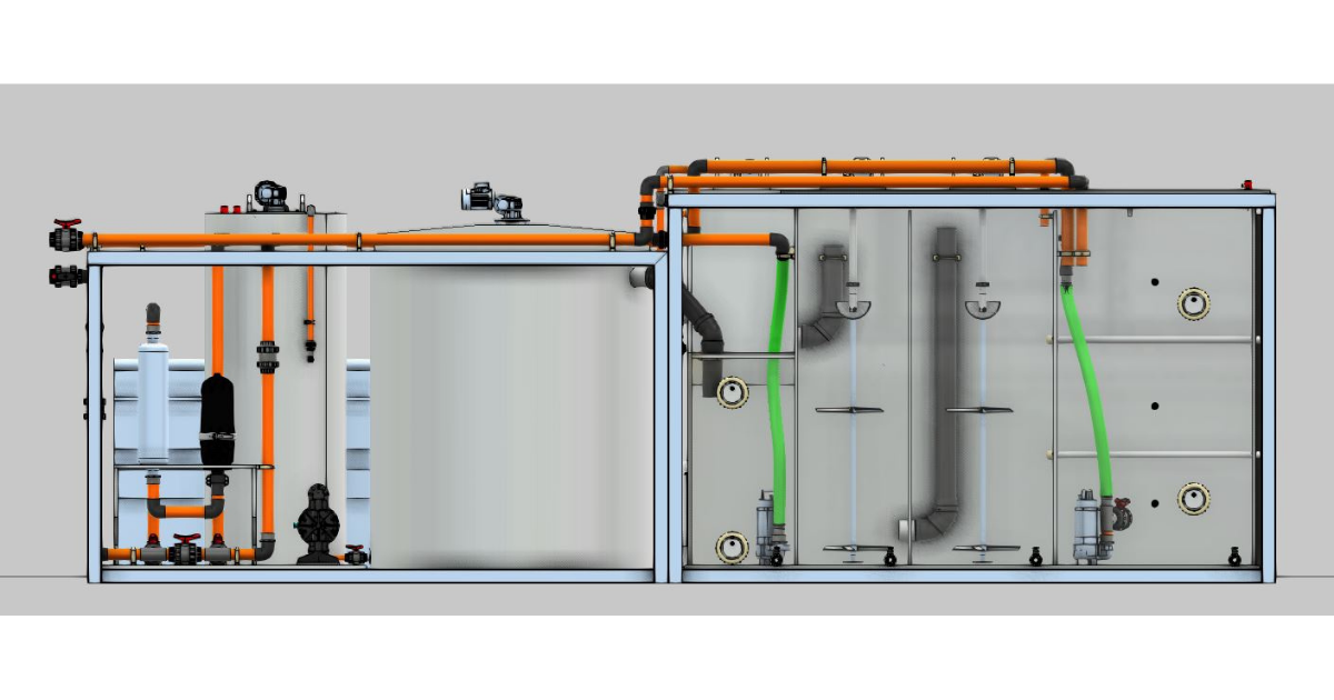 Reconstruction of a neutralization station for an agricultural machinery component supplier