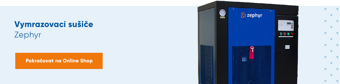 Vymrazovací sušiče Zephyr v eshopu