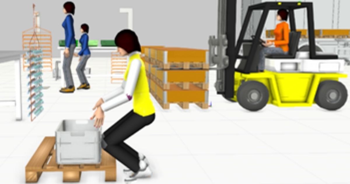 Virtuální simulace zatížení pracovníka