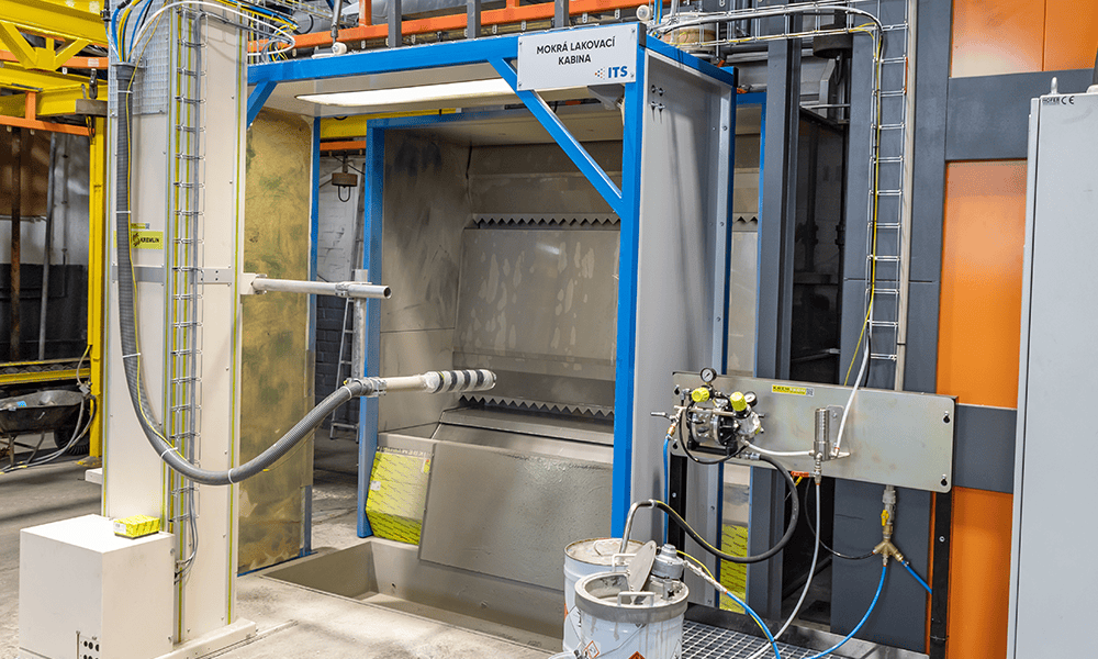 New wet painting plant for cylinders