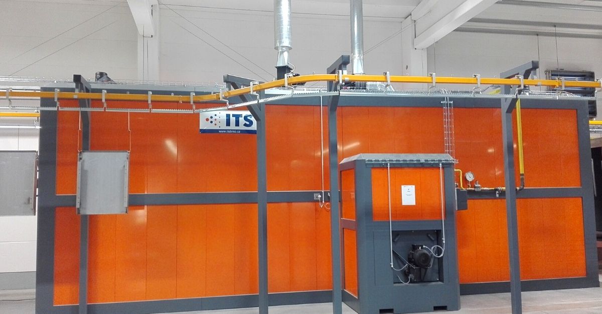 Continuous coating line for a metal sheet processor