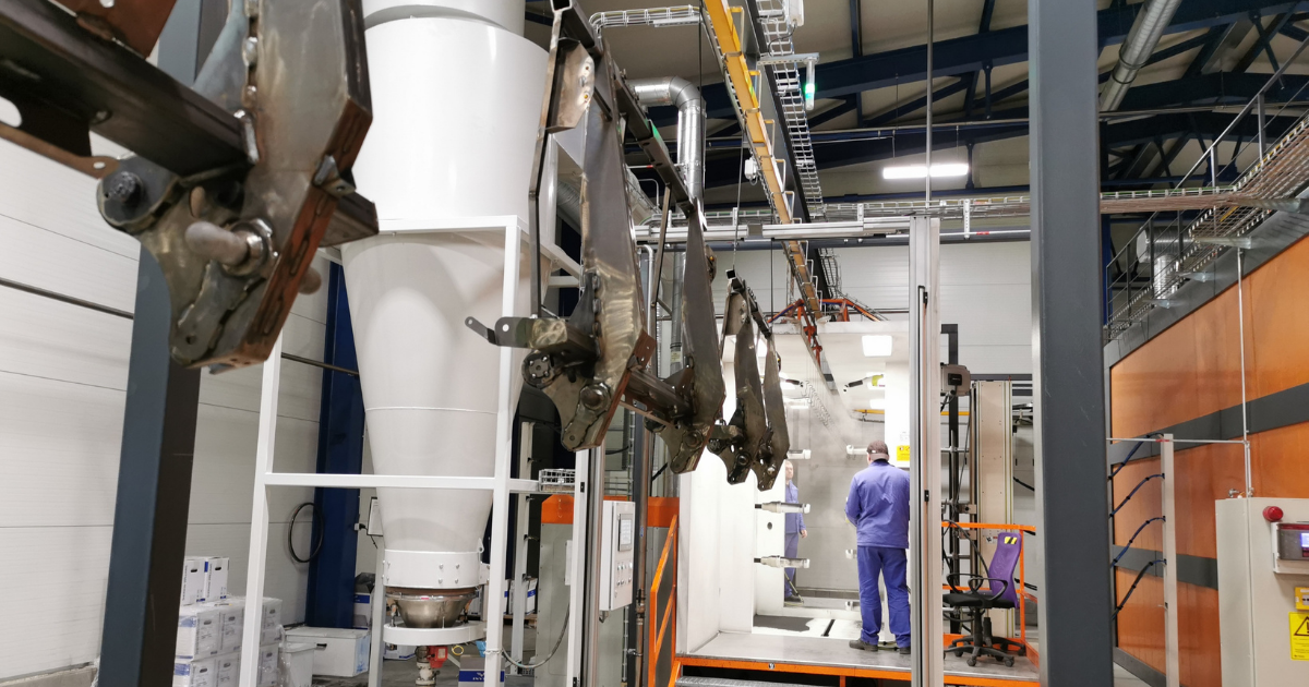 Pulverbeschichtungsanlage mit Industry 4.0-Unterstützung