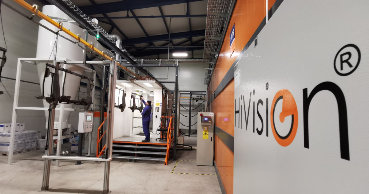 Pulverbeschichtungsanlage mit Industry 4.0-Unterstützung