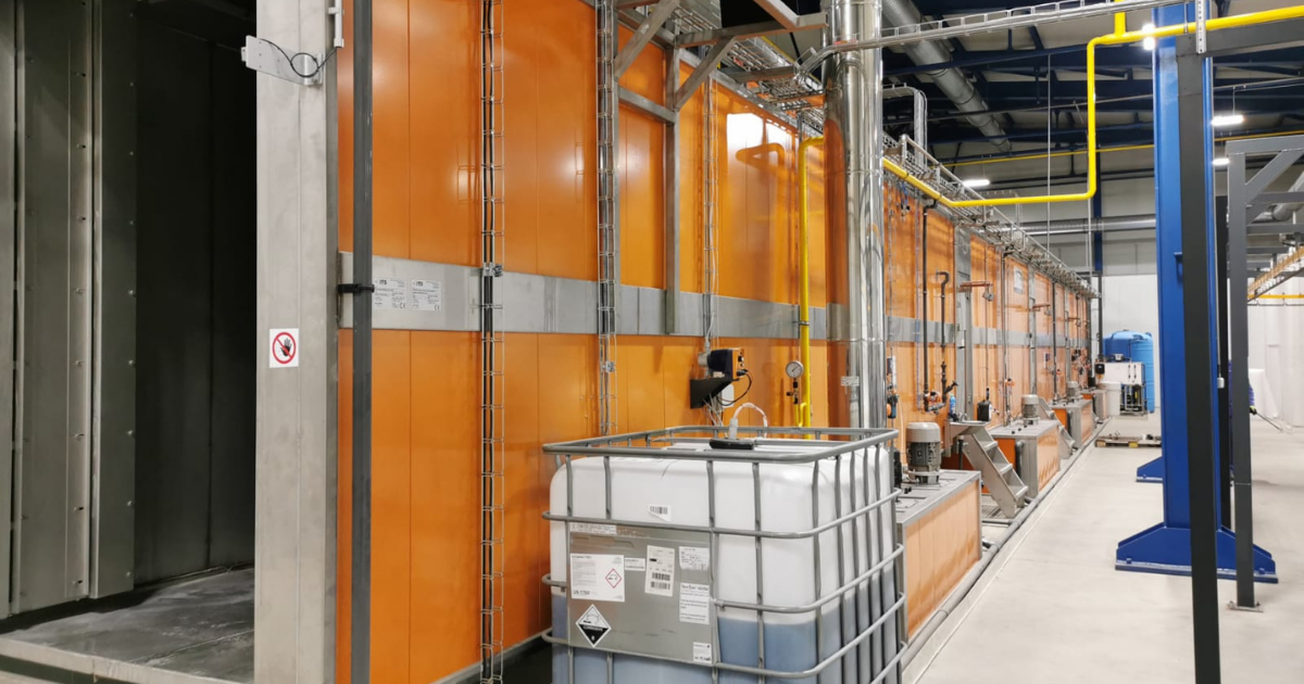 Pulverbeschichtungsanlage mit Industry 4.0-Unterstützung