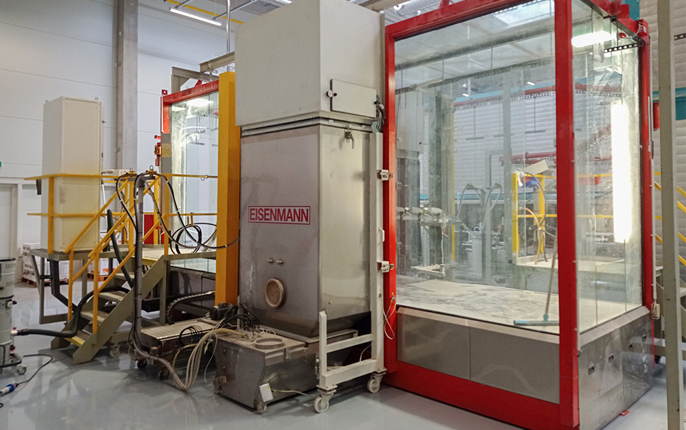 Relocation and recommissioning of Eisenmann coating line