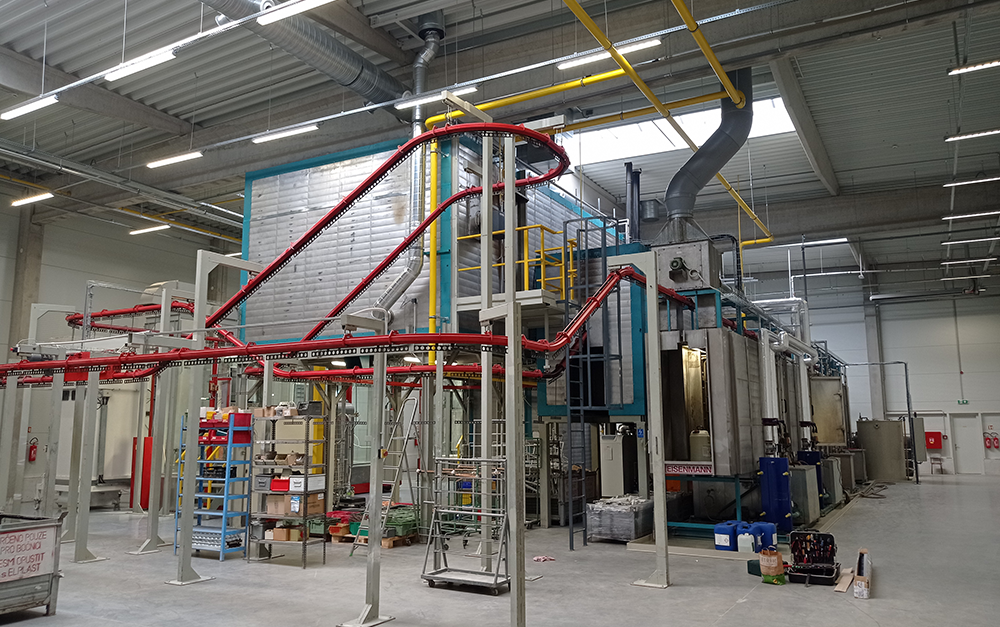 Relocation and recommissioning of Eisenmann coating line