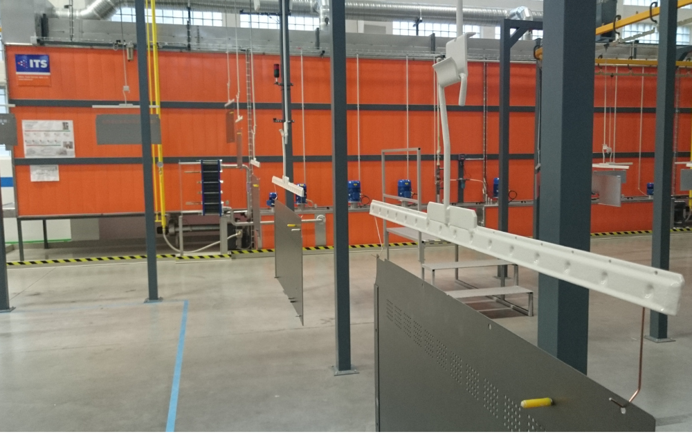 Coating line with the flow profile height of 2.2 m