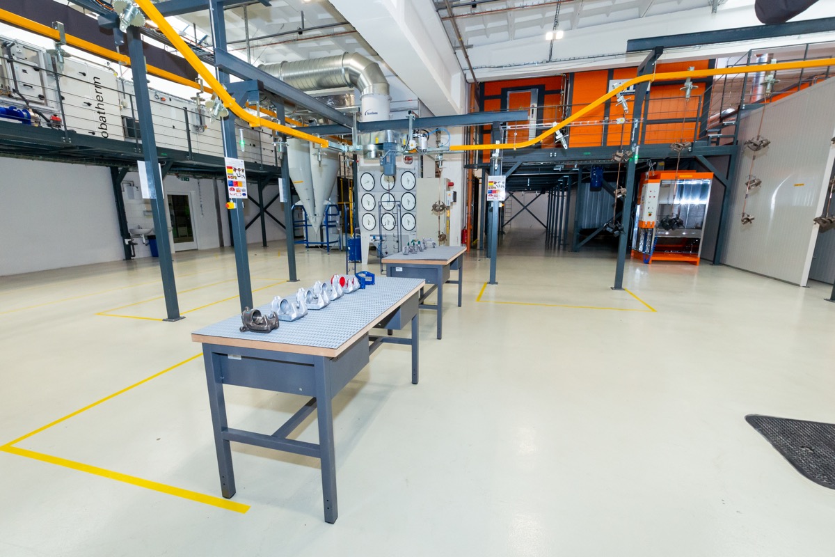 Robotická lakovna se 7° chemickou předúpravu